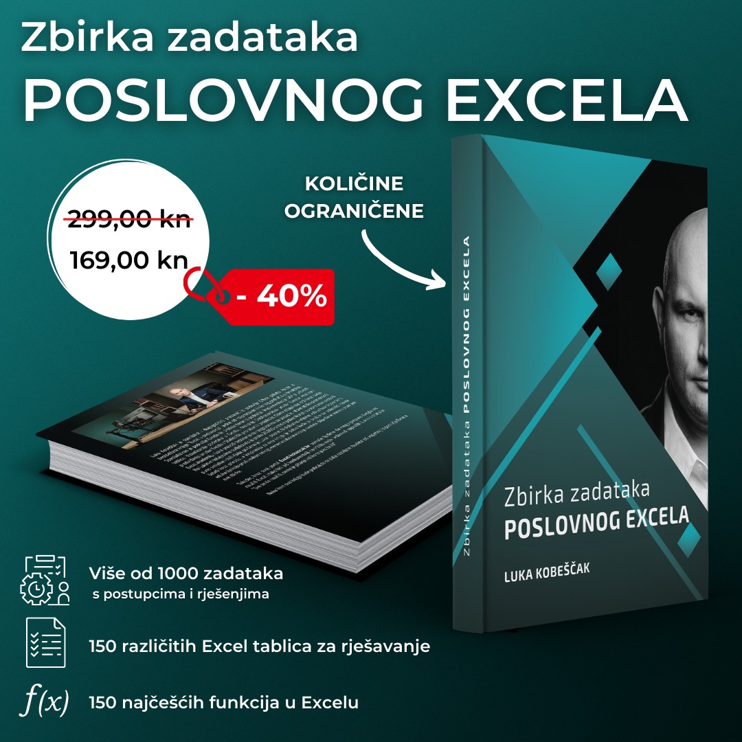 Read more about the article ZBIRKA ZADATAKA POSLOVNOG EXCELA
