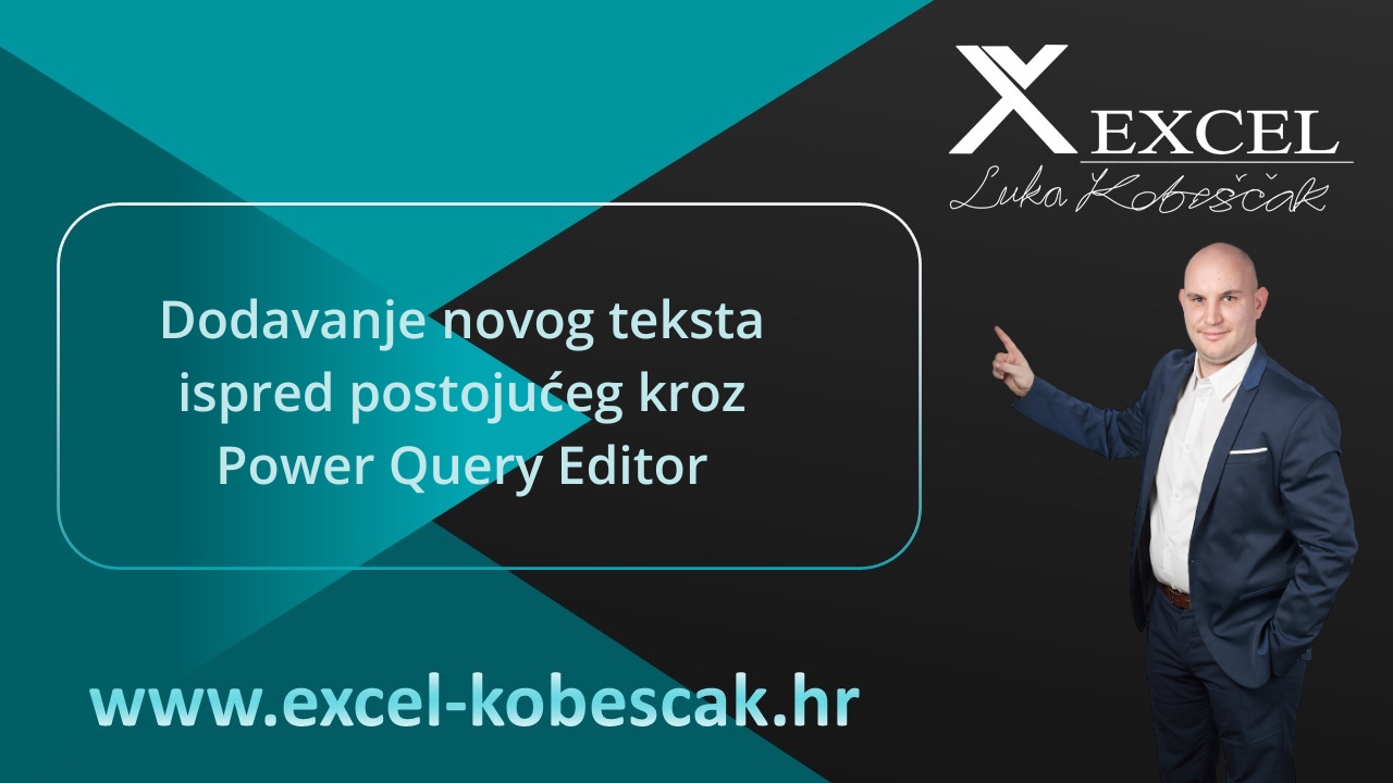 Pročitajte više o članku Dodavanje novog teksta ispred postojućeg kroz Power Query Editor